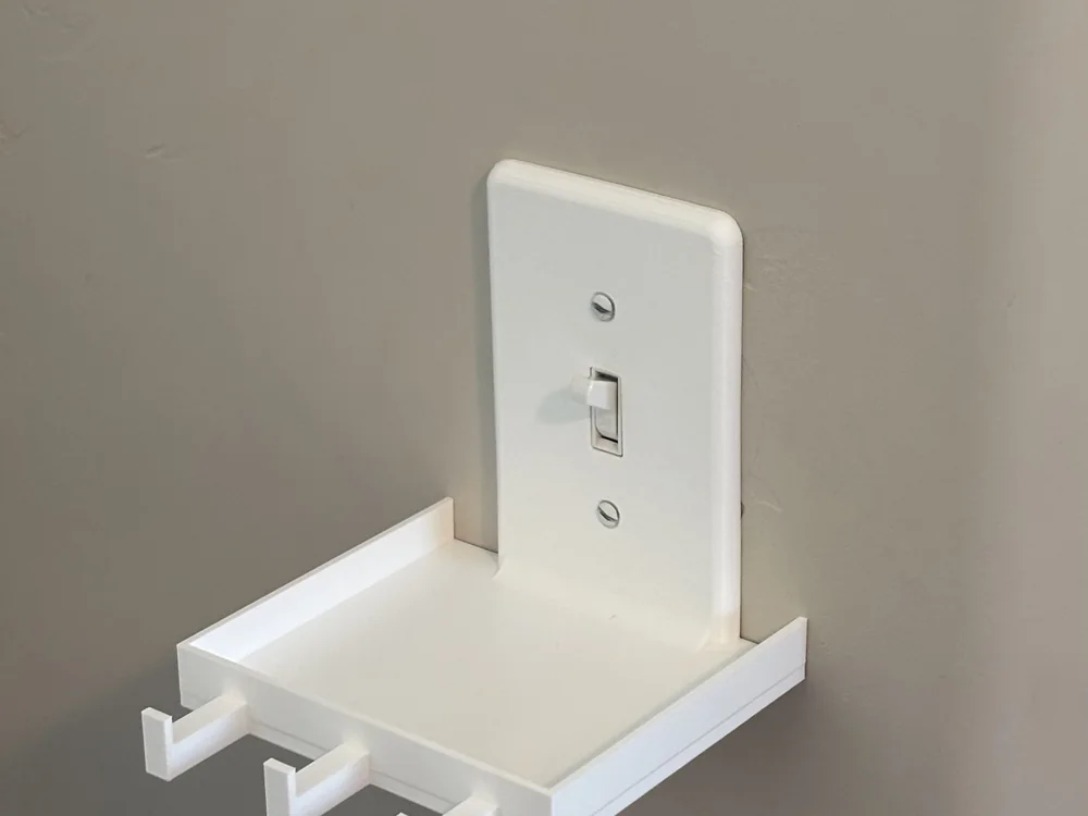 Single switch size in white