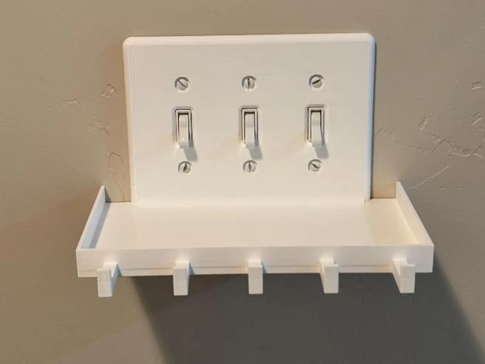Triple switch size, white