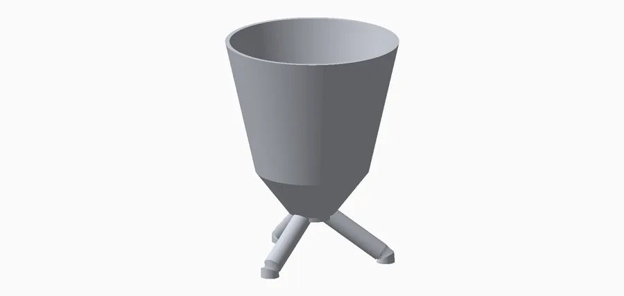 Mid-century modern planter pot